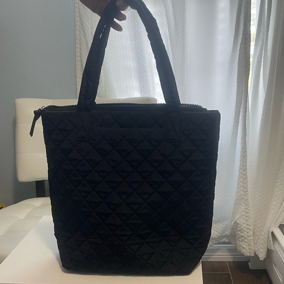Rae Dunn Black Quilted Nylon Crossbody - Picture 2 of 7